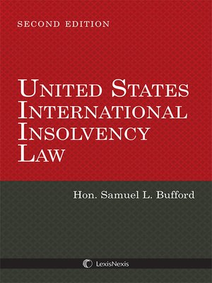 cover image of United States International Insolvency Law